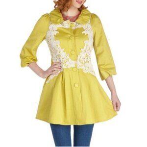 Modcloth Ryu Belles of Ireland Coat